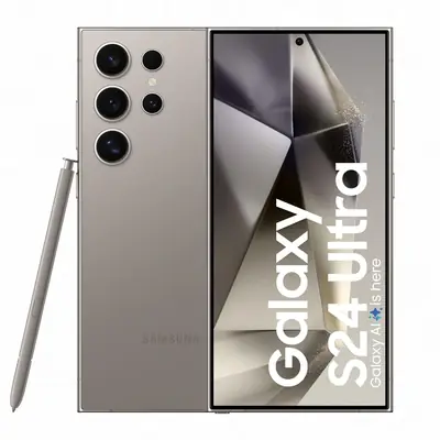 Samsung Galaxy S24 Ultra 5G AI Smartphone with Galaxy AI (Titanium Gray, 12GB, 256GB Storage), Snapdragon 8 Gen 3, 200 MP Camera with ProVisual Engine and 5000mAh Battery